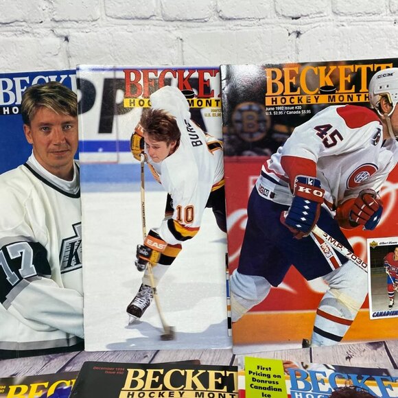 Vintage Magazines Lot of 6 Beckett Hockey Monthly 1990s #12 17 20 40 50 77 Bure - Picture 2 of 9
